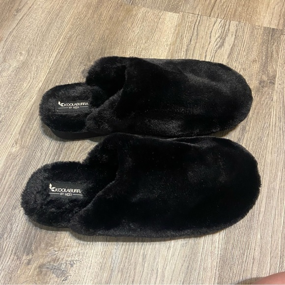 Koolaburra by Uggs Black Slippers Size 11 - Picture 1 of 8